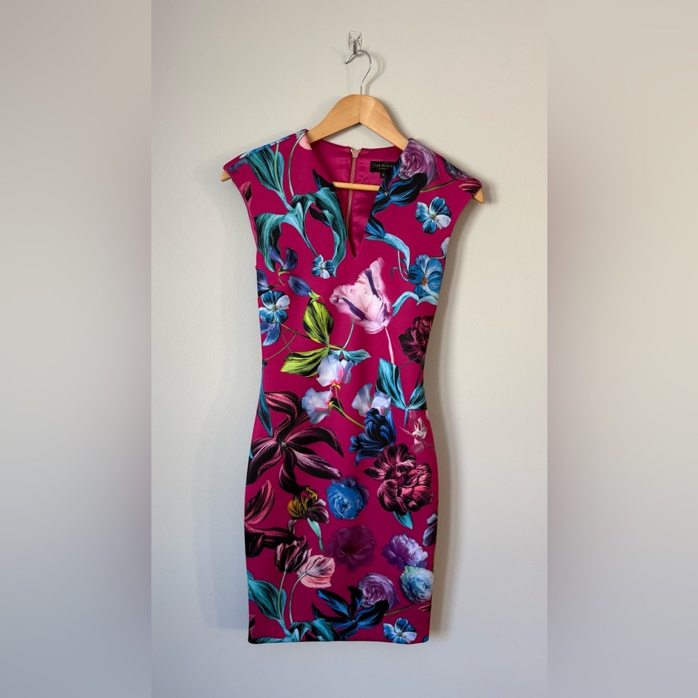 Ted Baker Pink Floral Mini Dress
